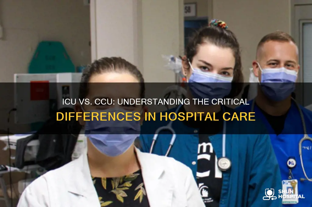 which is worse icu or ccu in the hospital