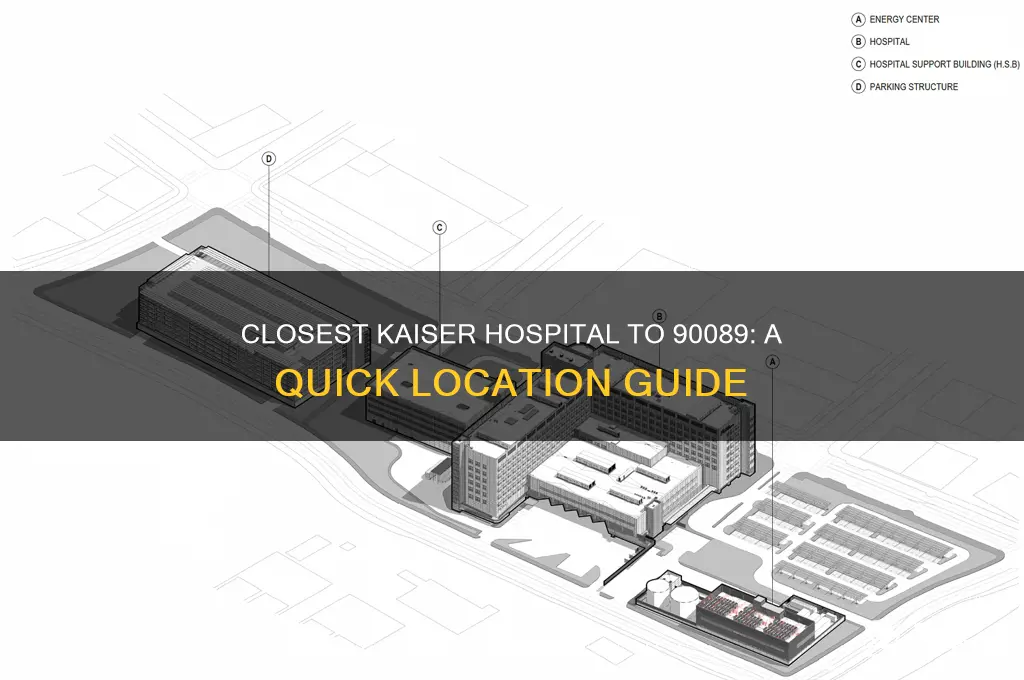 which kaiser hospital is closer to zip code 90089