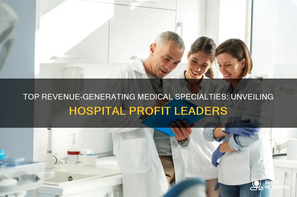 which medical specialty generates the most revenue for hospitals