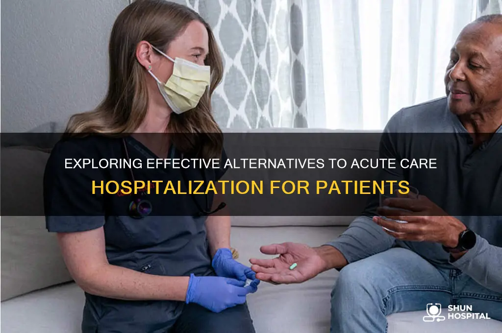 which of the following are alternatives to acute care hospitalization