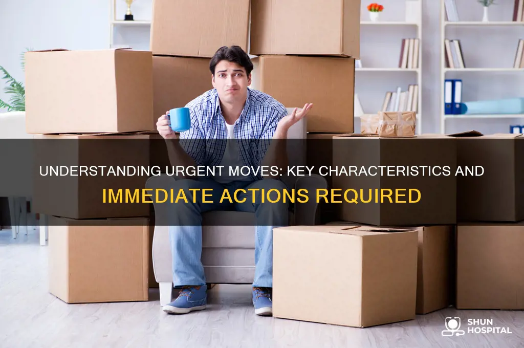 which of the following best describes an urgent move