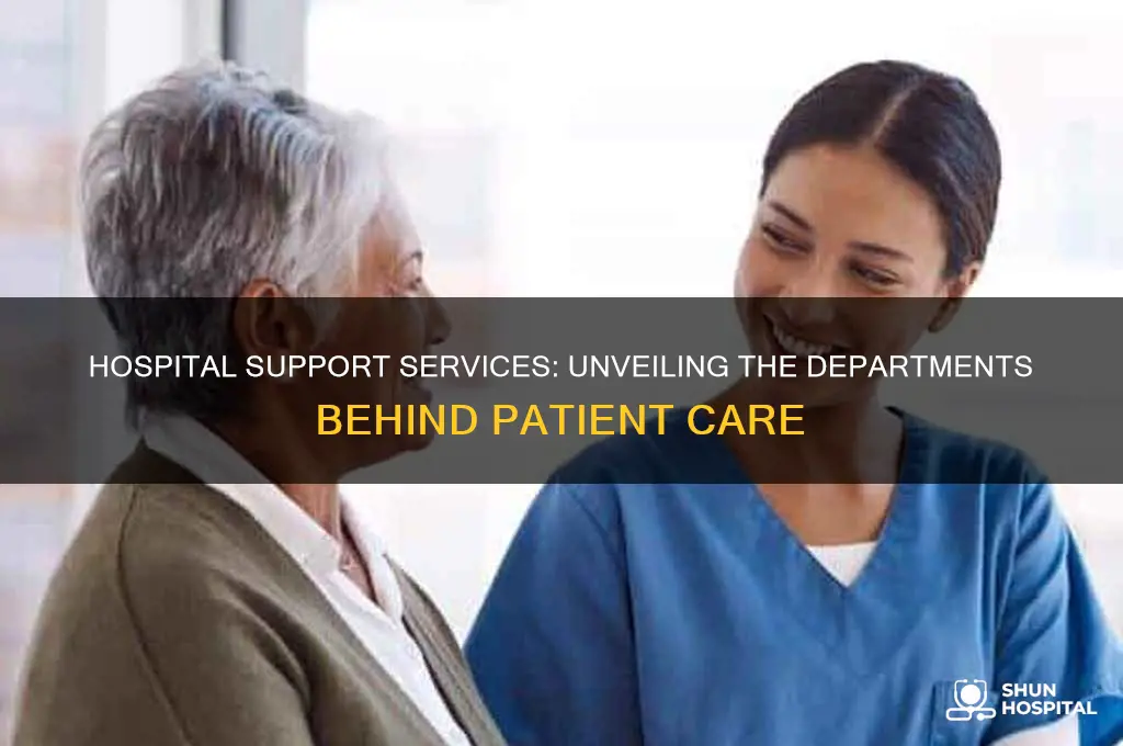 which of the following hospital departments provides support services
