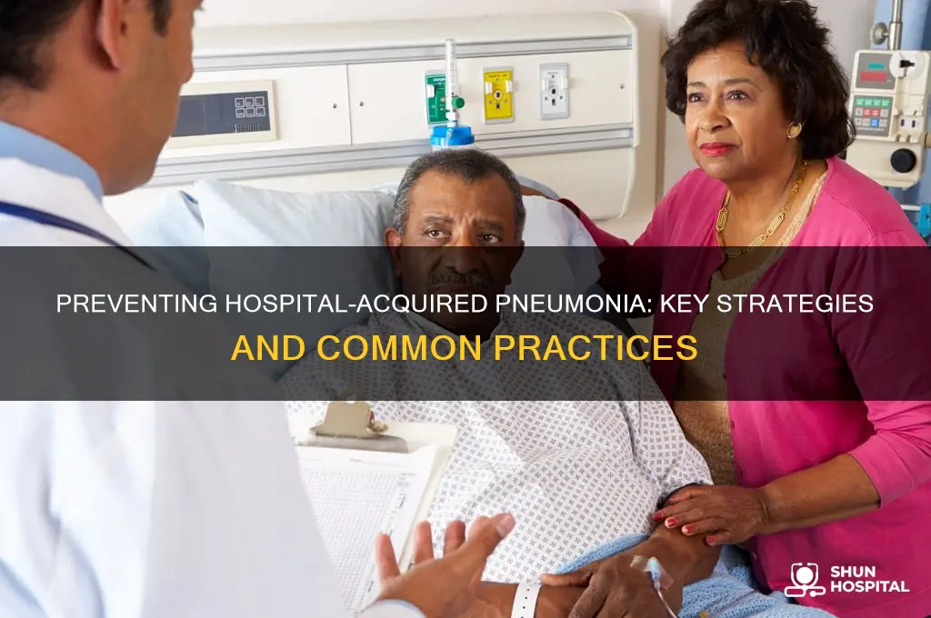 which of the following is commonly to prevent hospital-acquired pneumonia