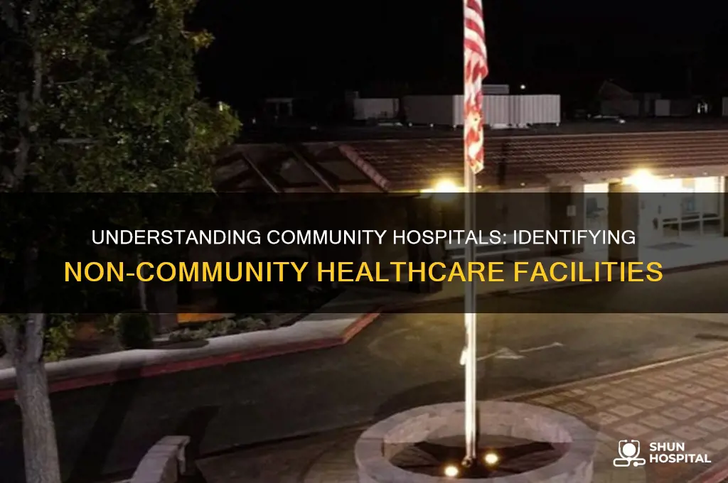 which of the following is not considered a community hospital