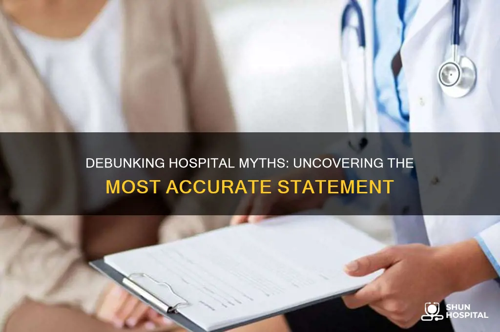 which of the following statements about hospitals is most correct
