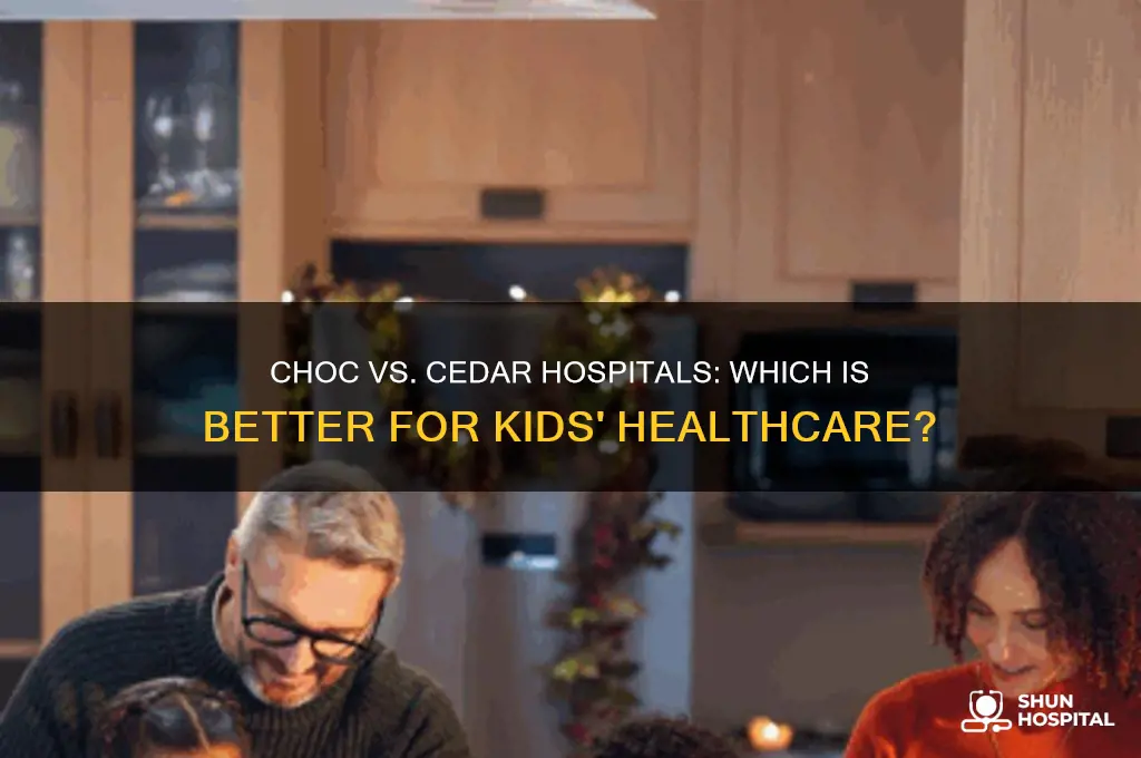 which one is better for kids choc or cedar hospitals