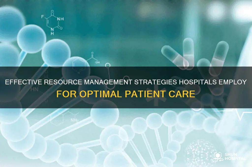 which resource management strategies have hospitals utilized