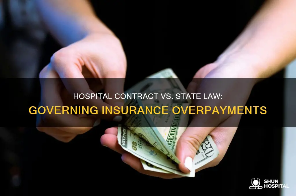 which rules insurance overpayments hospital contract or state law