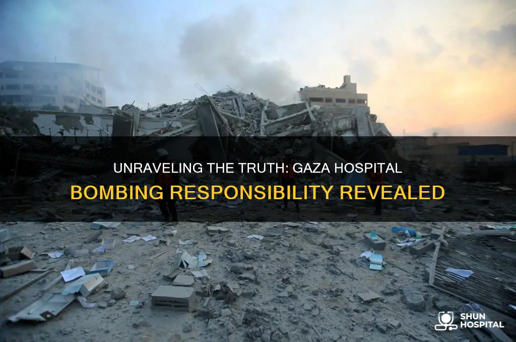 which side bombed the hospital in gaza