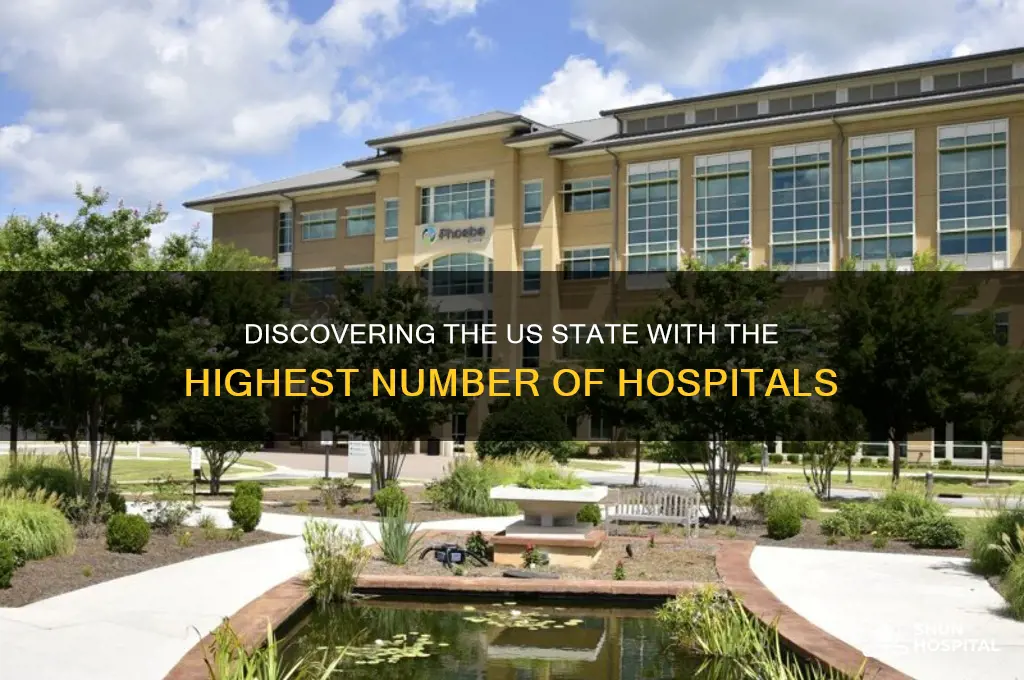 which state has the most hospitals in the us