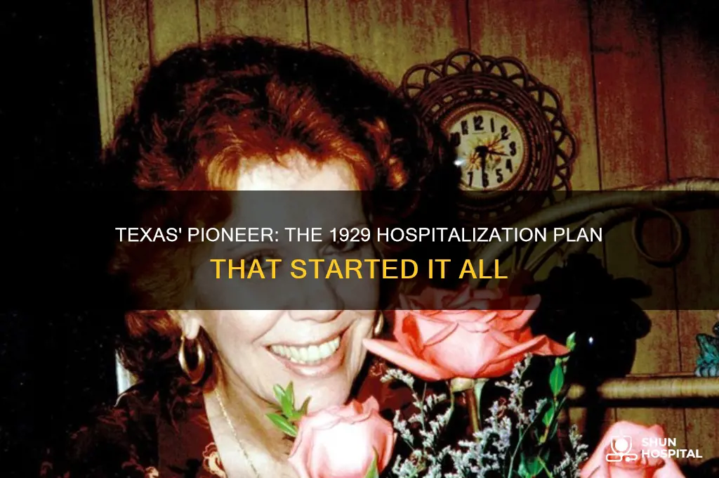 which texas hospitalization plan began in 1929
