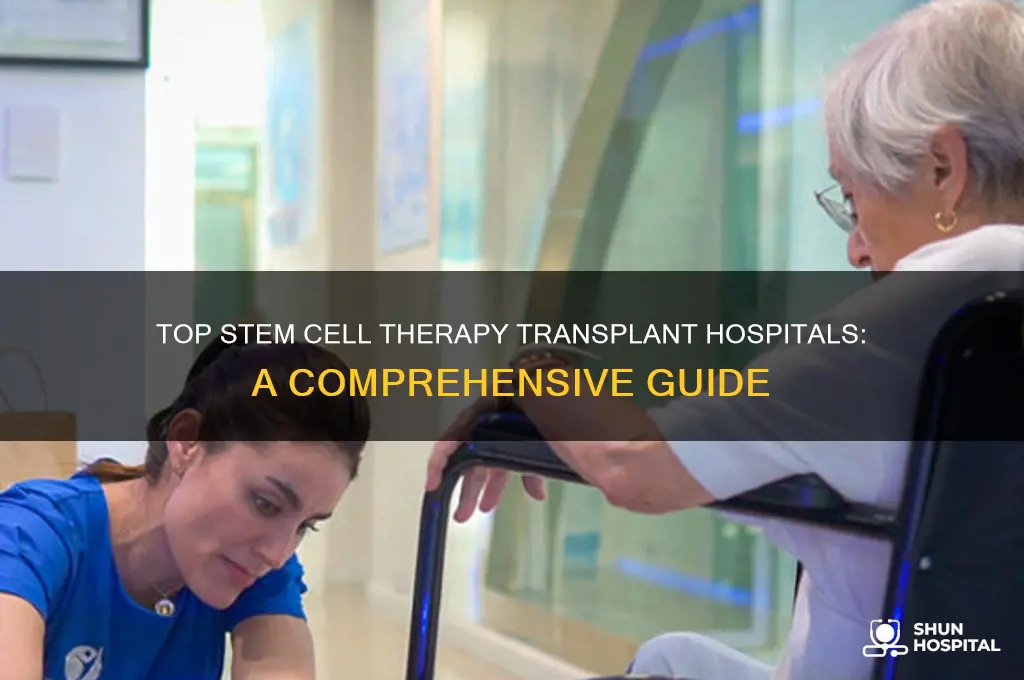 which transplant hospitals offer stem cell therapy