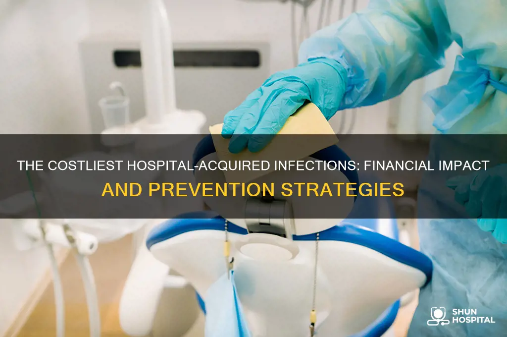 which type of hospital-acquired infection costs the most money