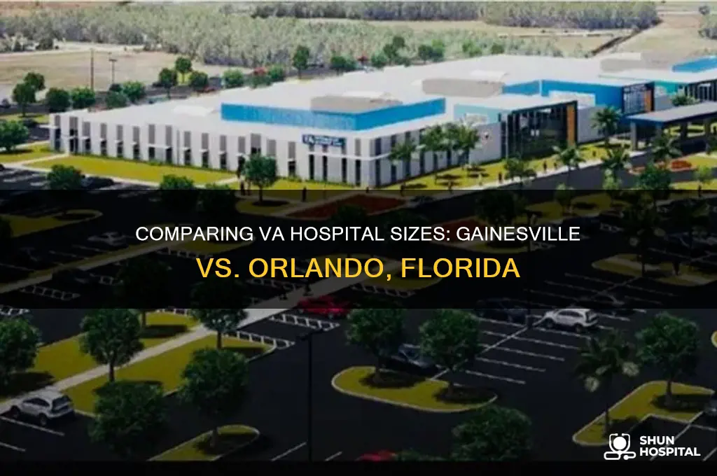 which va hospital is larger gainesville fl or orlando fl