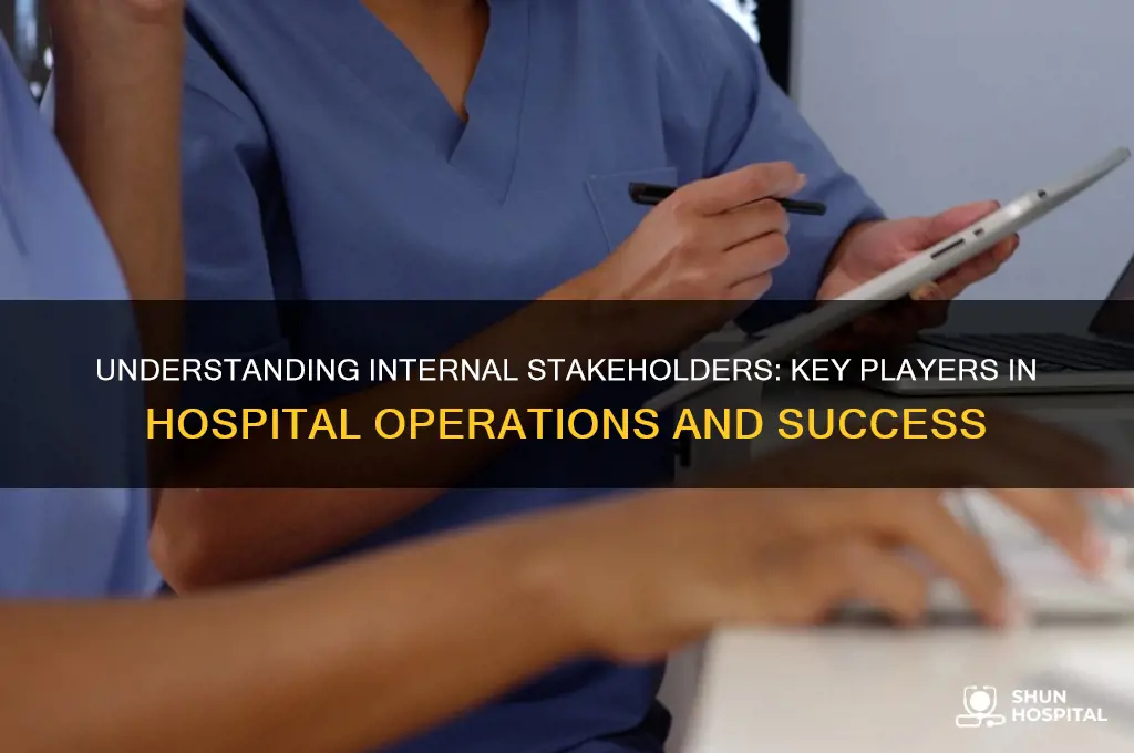 who are internal stakeholders of a hospital