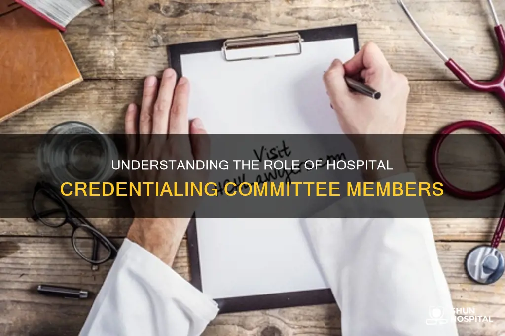 who are on the hospital credentialing committee