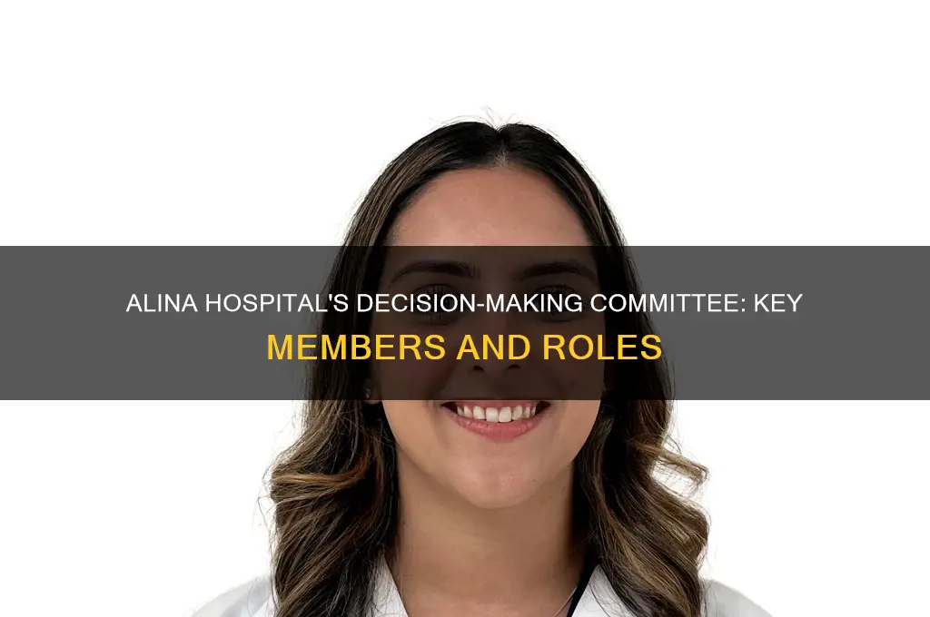 who are the decision making committe in alina hospital