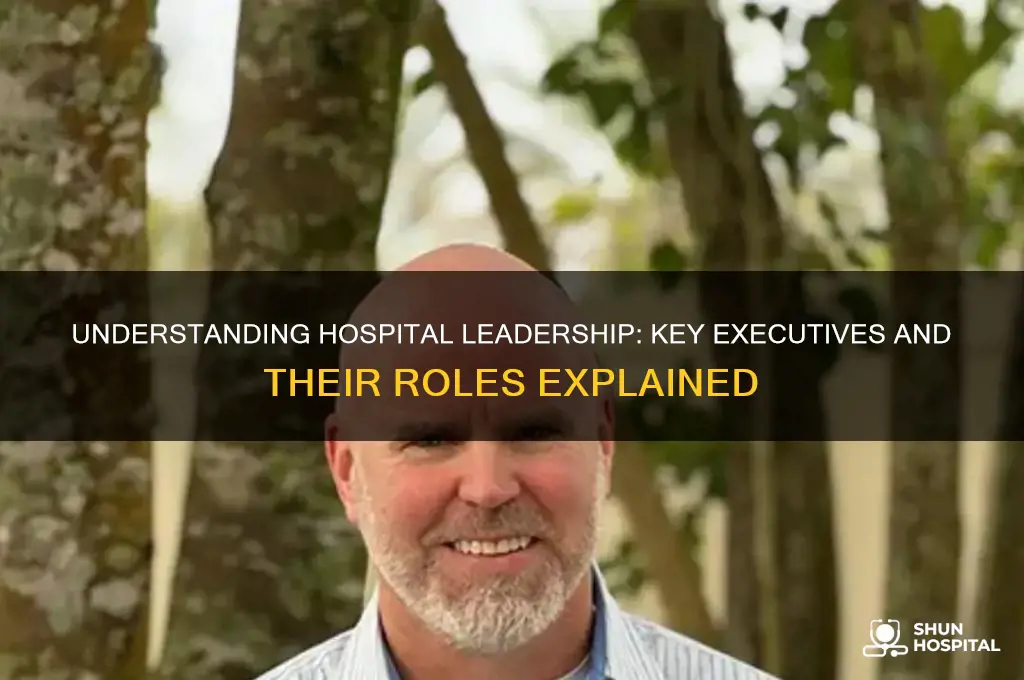 who are the executives in a hospital