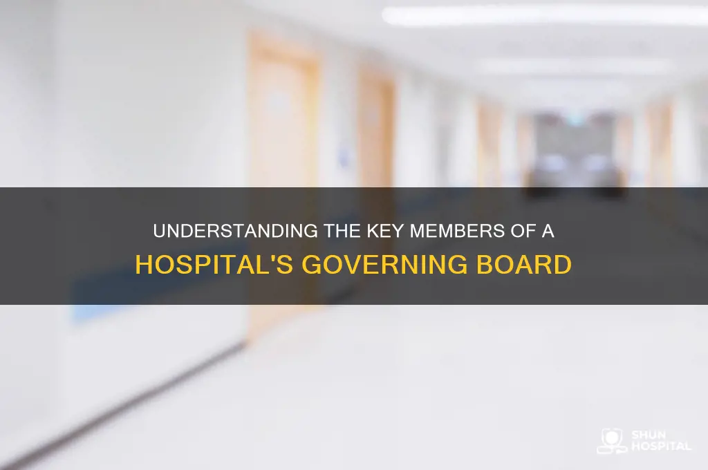 who are the members on governing board of a hospital