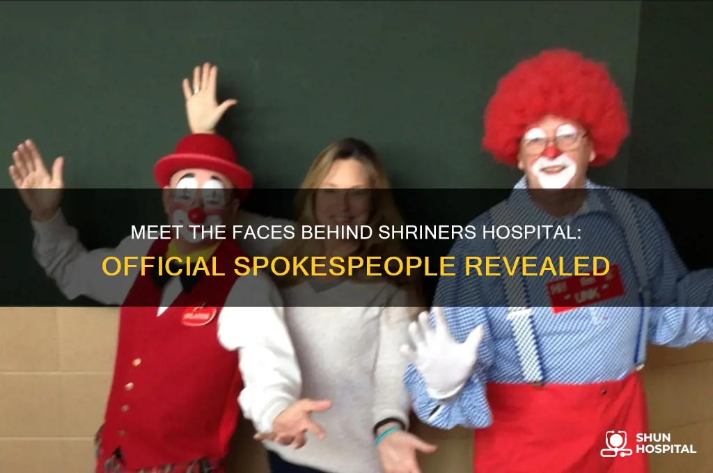 who are the spokespeople for shriners hospital