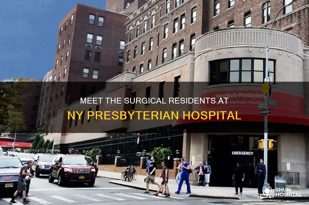 who are the surgical residents at ny presbyterian hospital