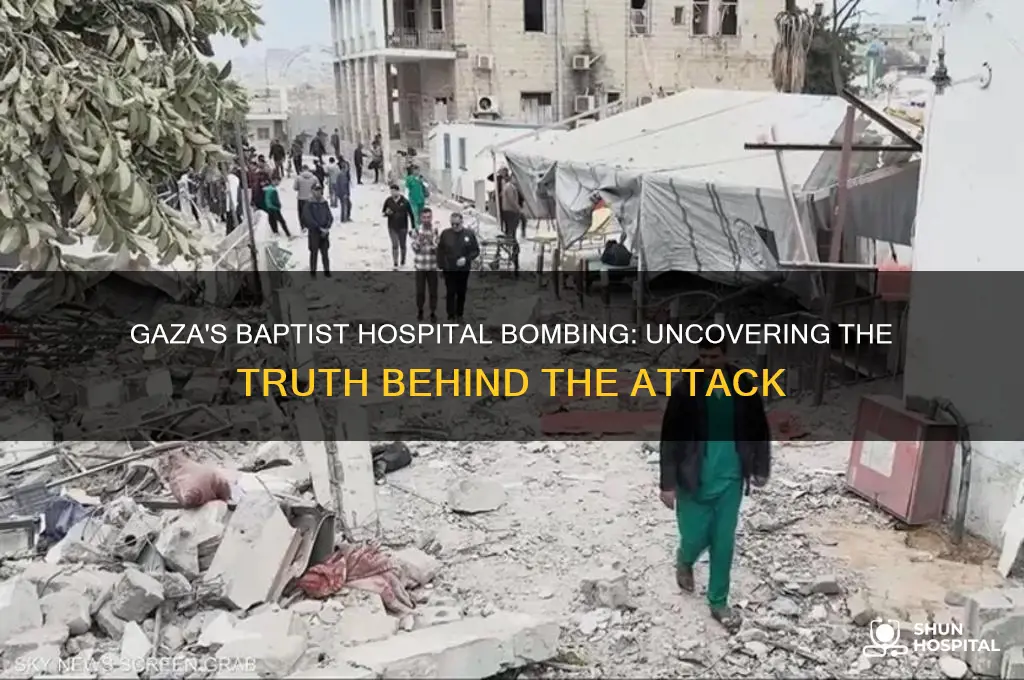 who bombed the baptist hospital in gaza