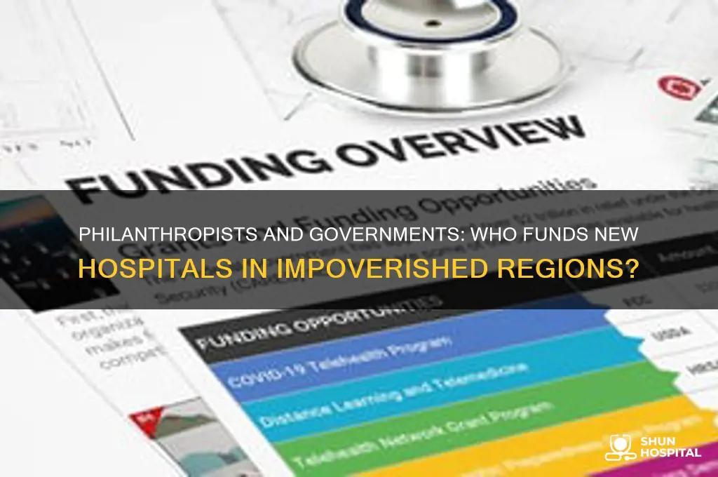 who created funding for new hospitals in poor areas