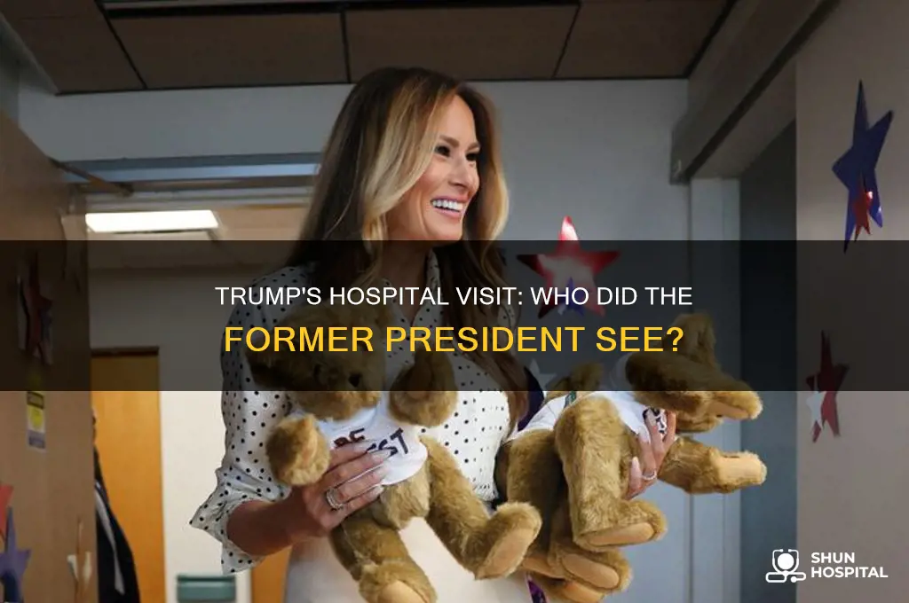 who did trump visit in the hospital