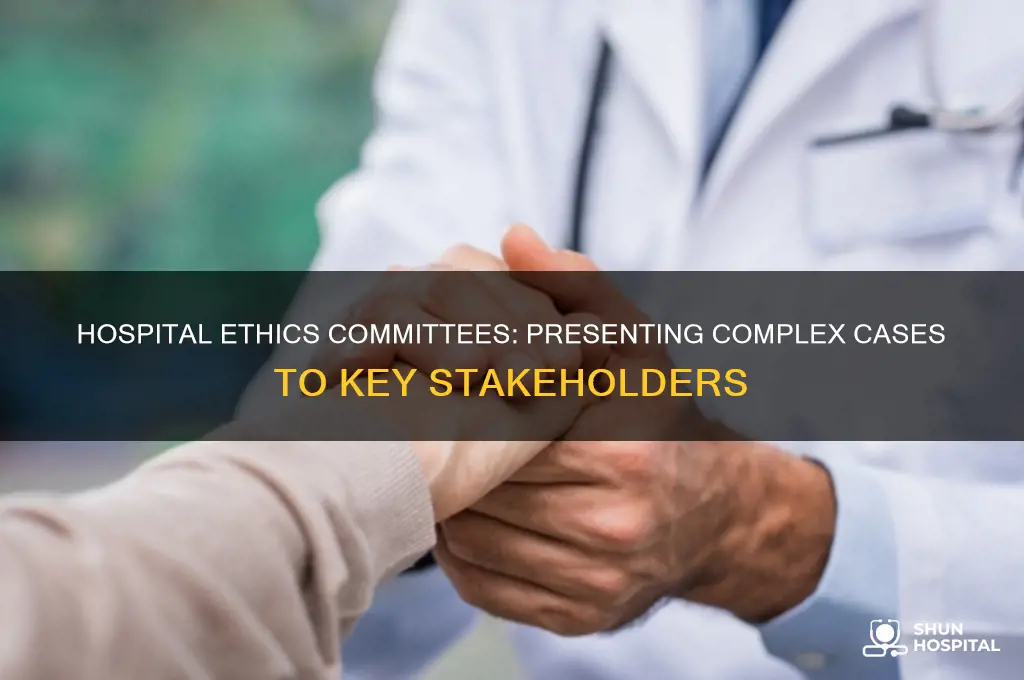 who do hospital ethics committees present to
