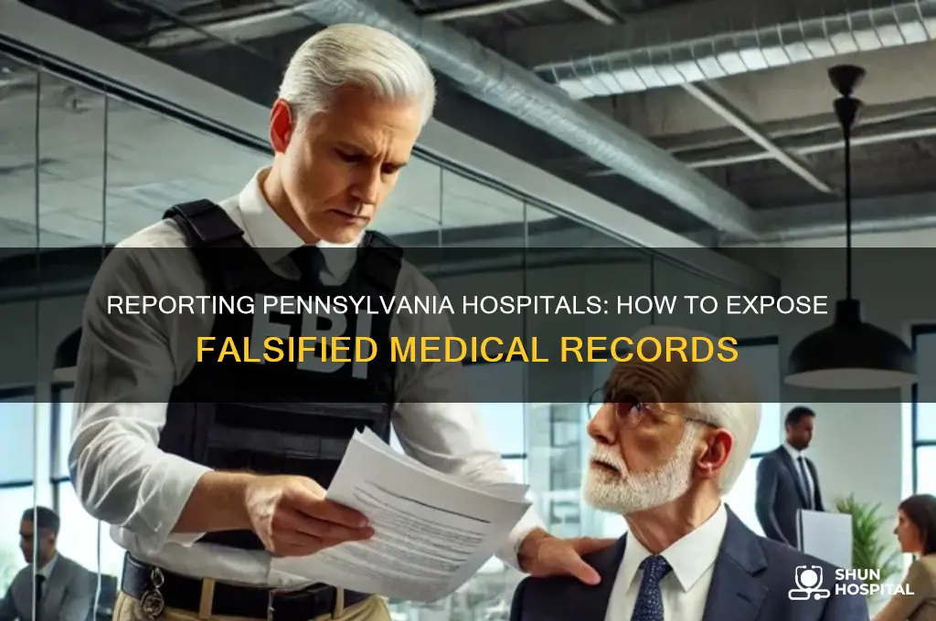 who do you report hospitals falsifying records in pennsylvania