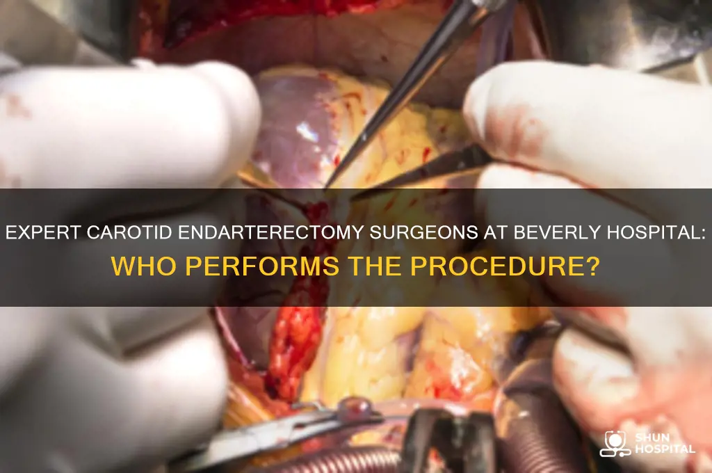 who does carotid endarterectomy at beverely hospital