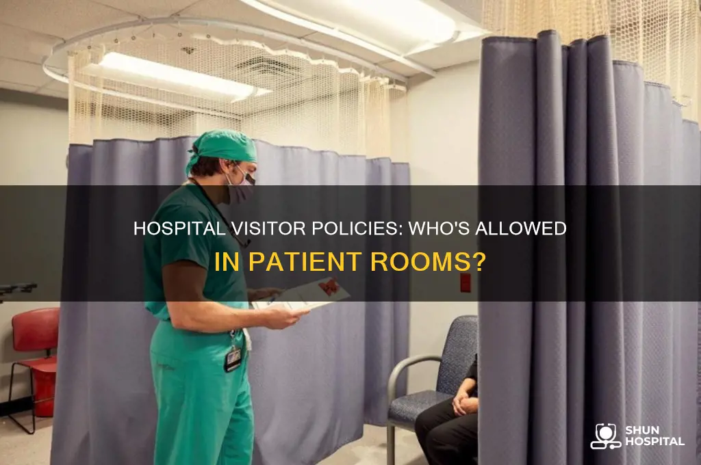 who does the hospital allow into the room as visitos
