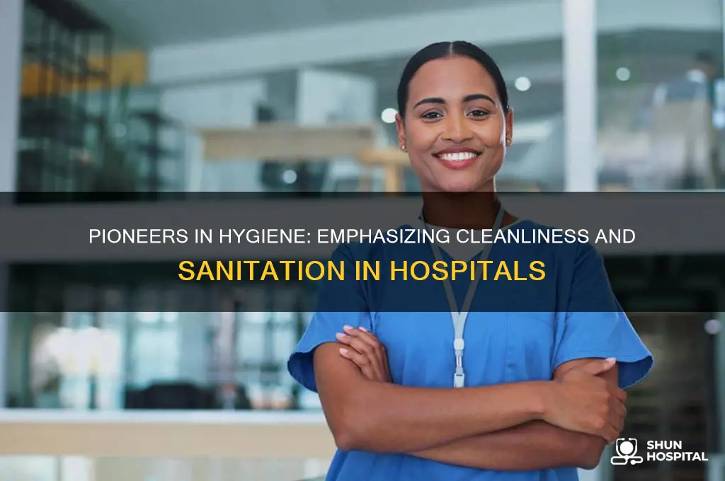 who emphasized the importance of cleanliness and sanitation in hospitals