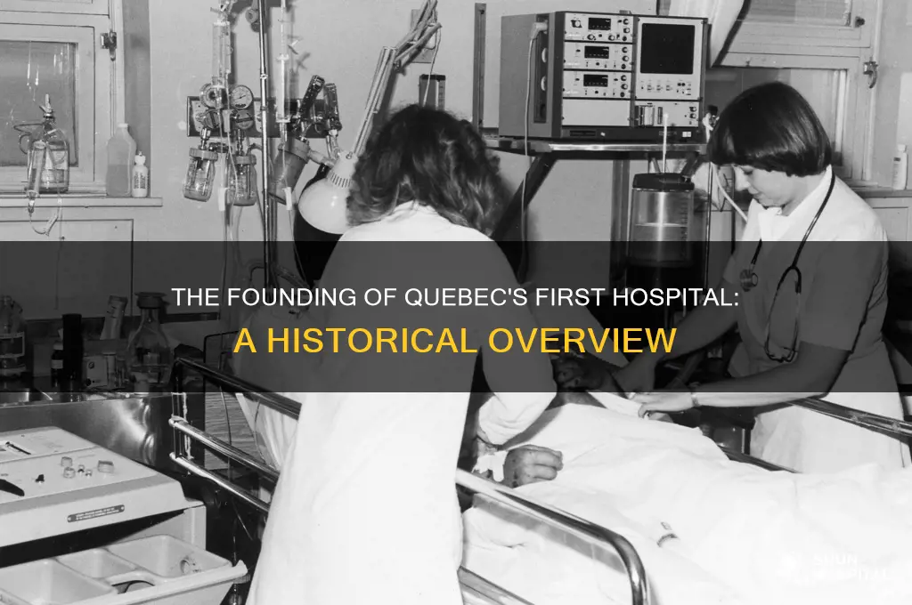 who established the first hospital in quebec