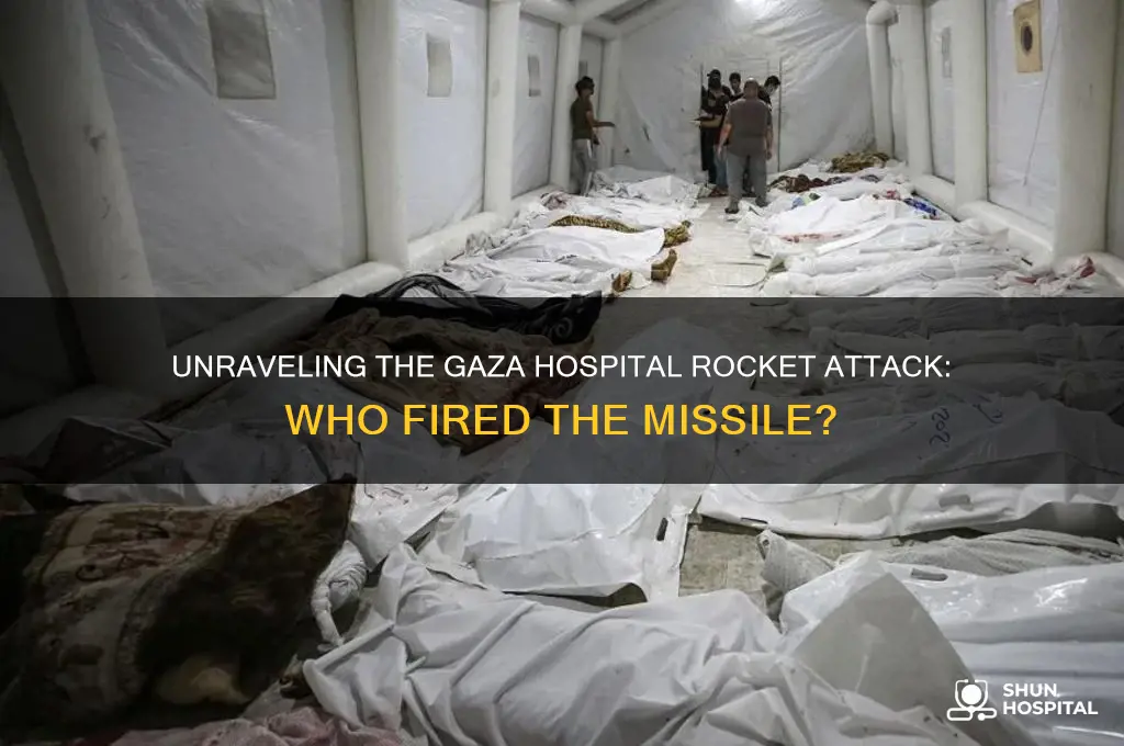 who fired rocket that hit gaza hospital