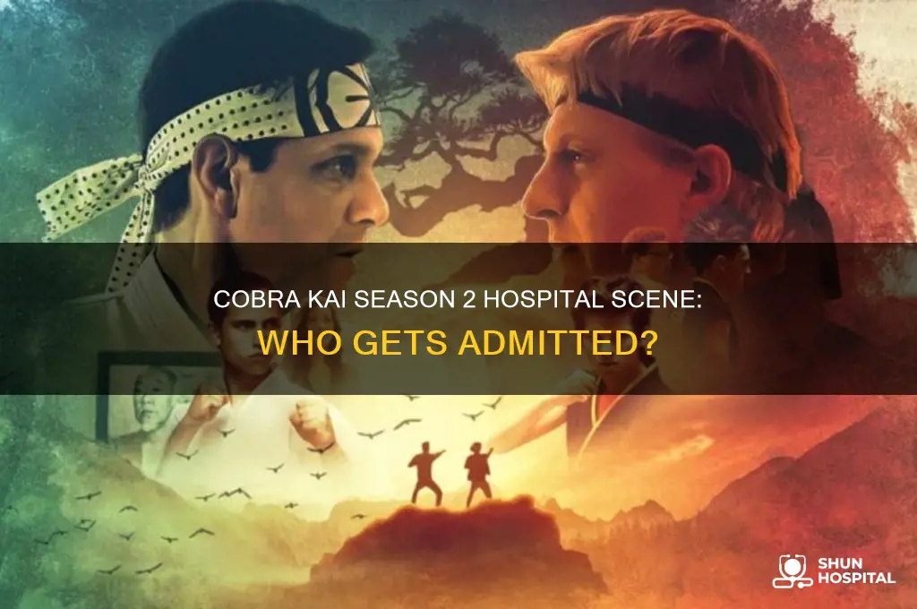 who goes to the hospital in cobra kai season 2