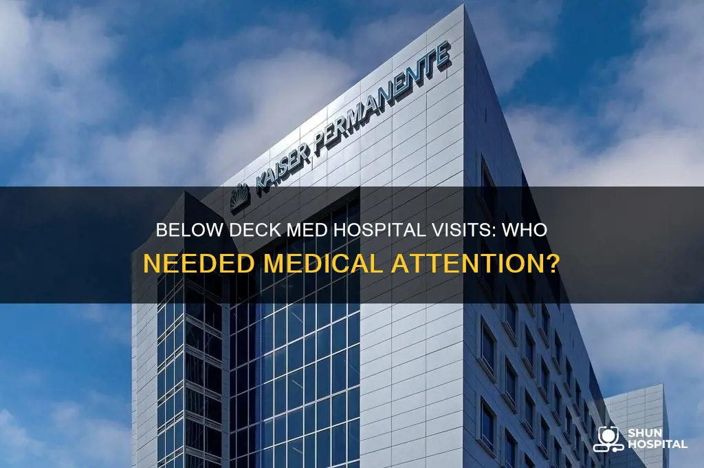 who goes to the hospital on below deck med