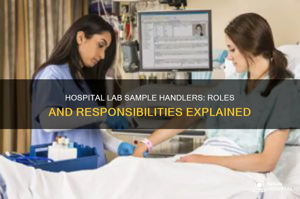 who handles samples in a lab in a hospital