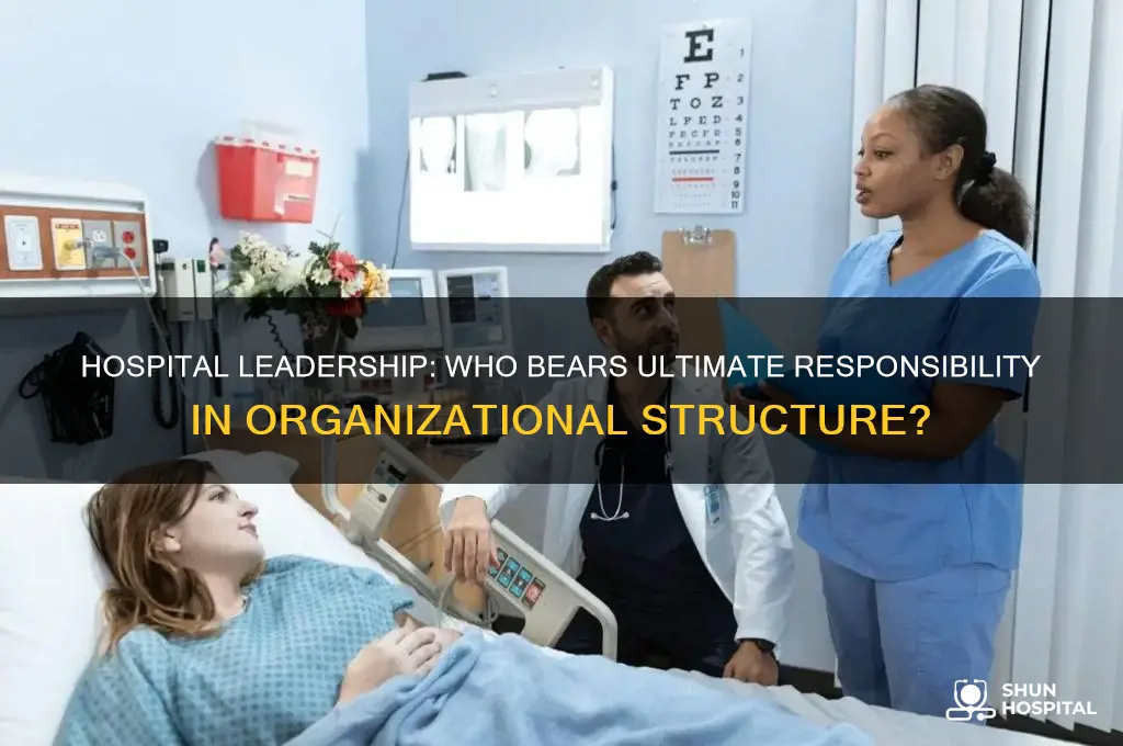 who has the ultimate respoonsibility in a hospital organizational strucyure