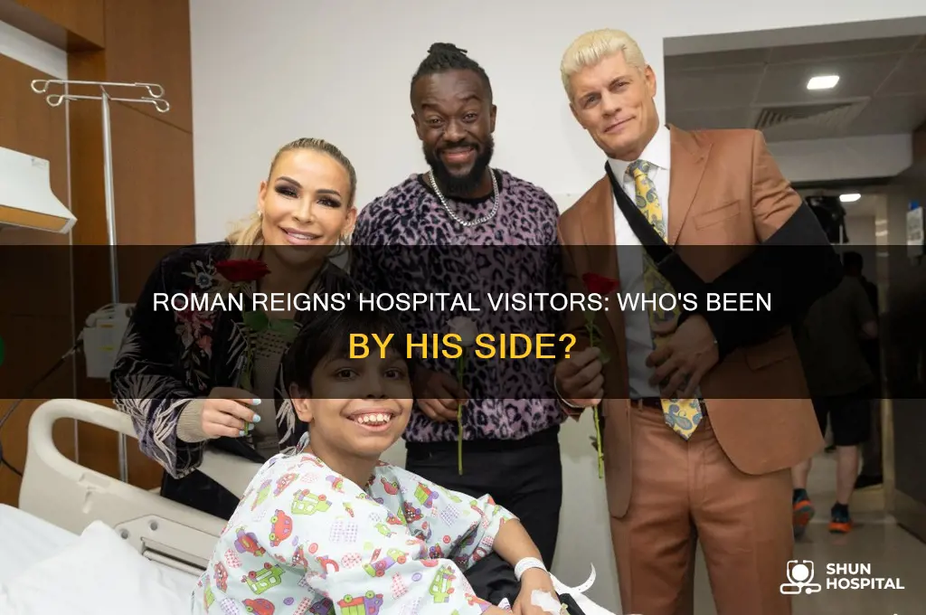 who has visited roman reigns in hospital