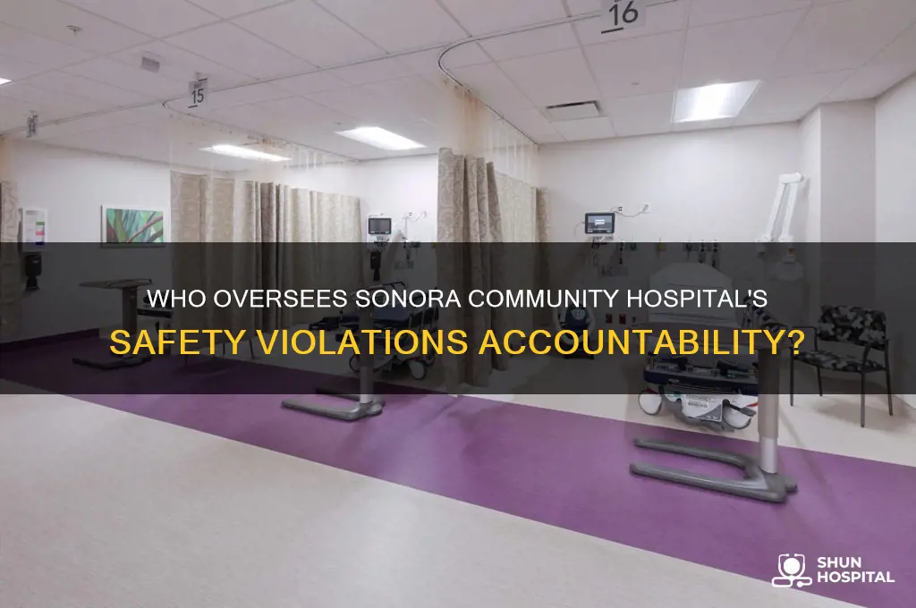 who holds sonora community hospital accountable for safety violations