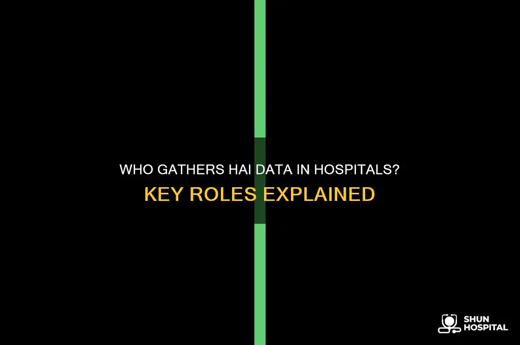 who in a hospital collects hai data