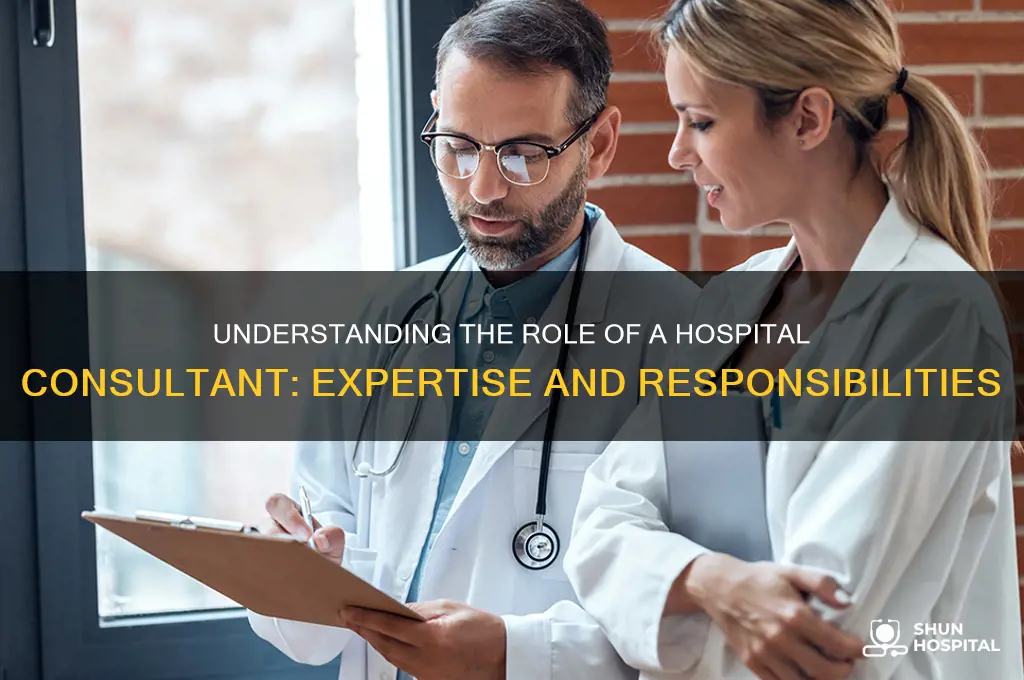 who is a consultant in a hospital