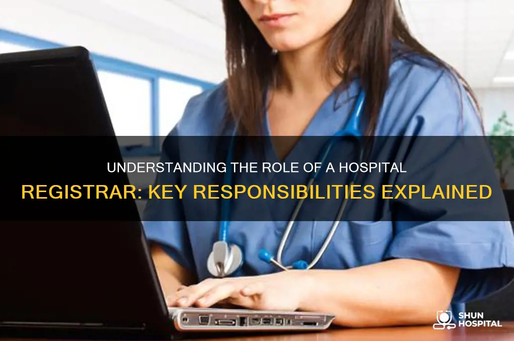 who is a registrar in a hospital