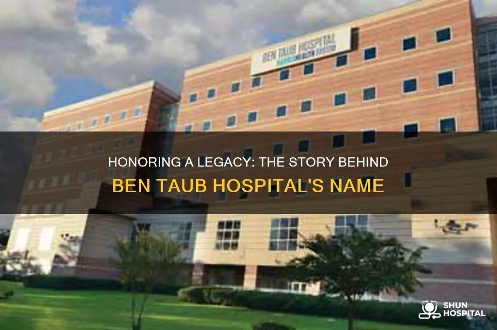 who is ben taub hospital named for