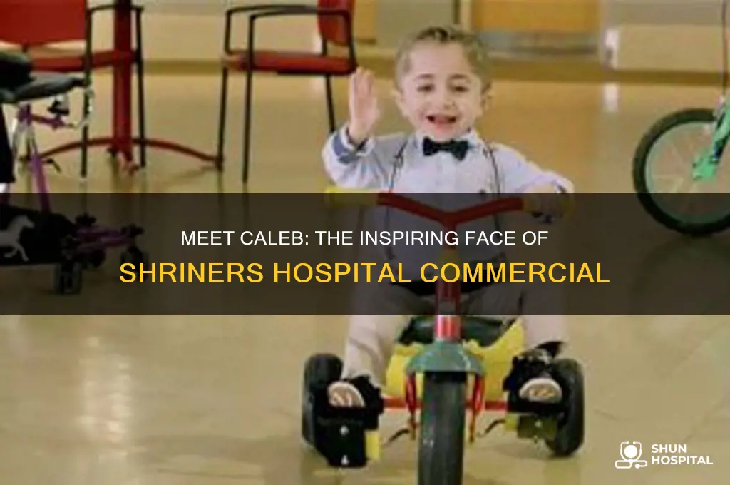 who is caleb in shriners hospital commercial