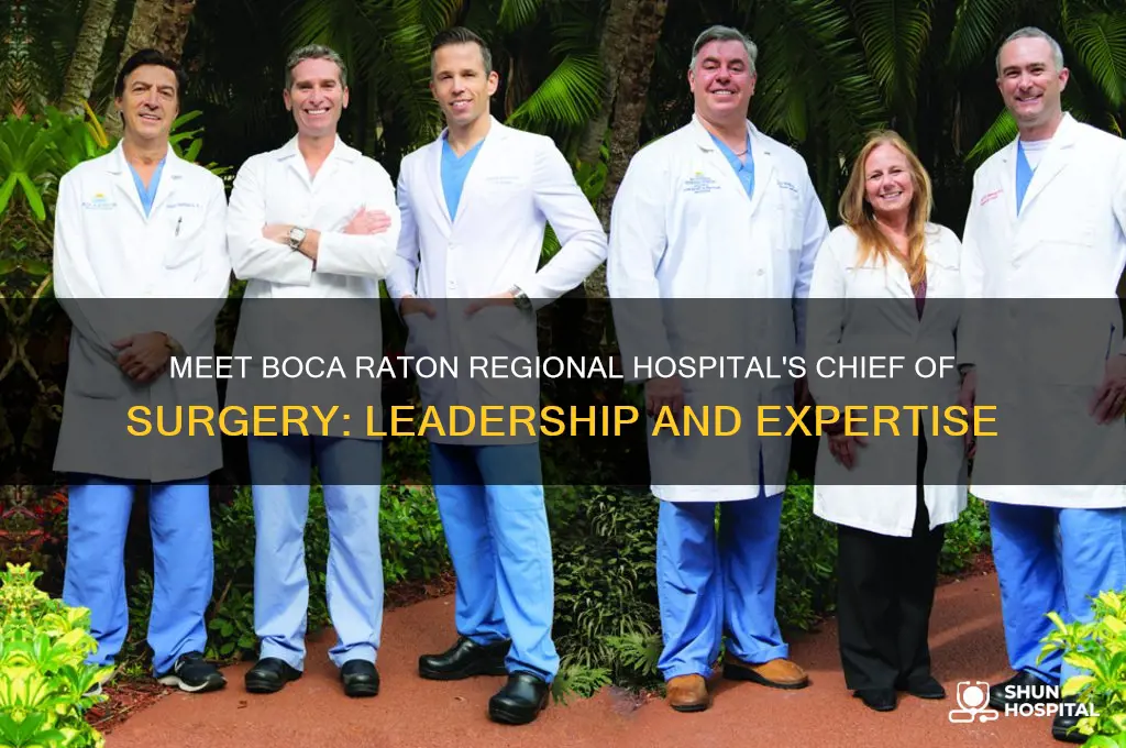 who is chief of surgery boca raton regional hospital