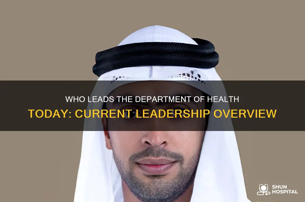 who is currently in charge of the department of health