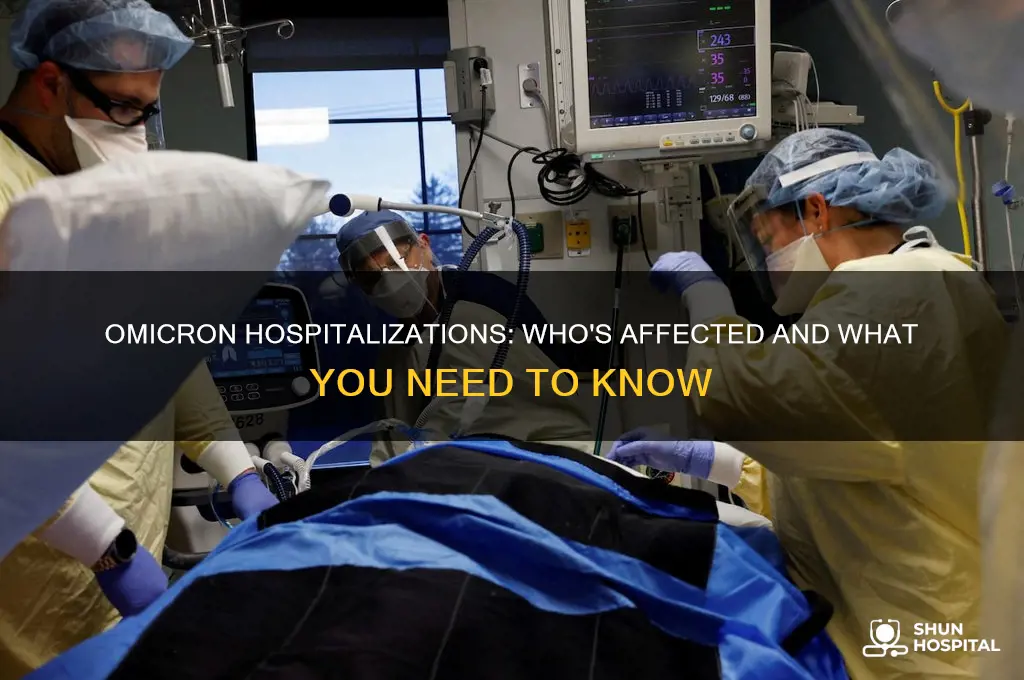 who is in the hospital with omicron