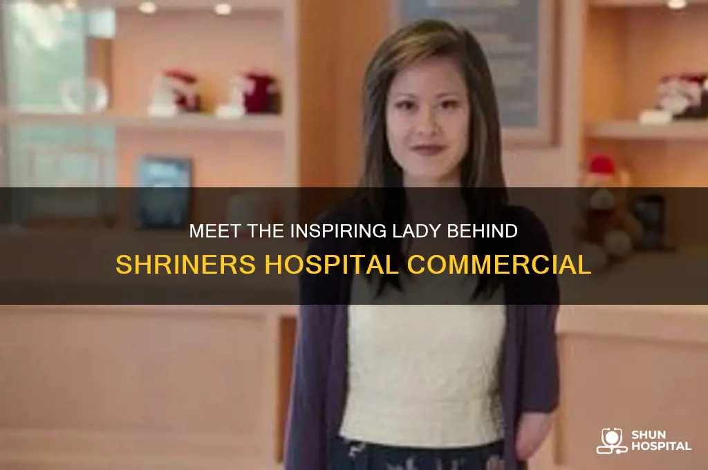 who is lady on shriners hospital commercial